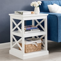 DukeLiving Cove Beach Cross Base Side Table