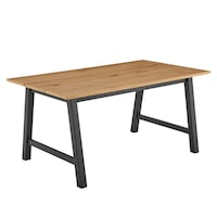 DukeLiving Emmerson 160cm Dining Table (Wild Oak)