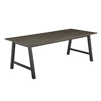 DukeLiving Emmerson 220cm Dining Table (Smoked Oak)