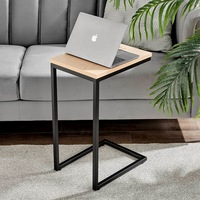 DukeLiving Johansen Side Table (Black & Natural, White & Natural)