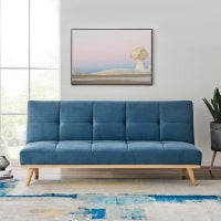 DukeLiving Kobe 3 Seater Sofa Bed (Dark Blue)