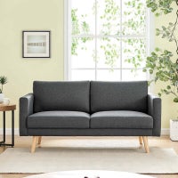 DukeLiving Long Beach 2 Seater Sofa (Anthracite)