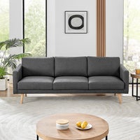 DukeLiving Long Beach 3 Seater Sofa (Anthracite)