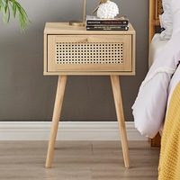 Furnic Rattan Bedside Table (Natural)