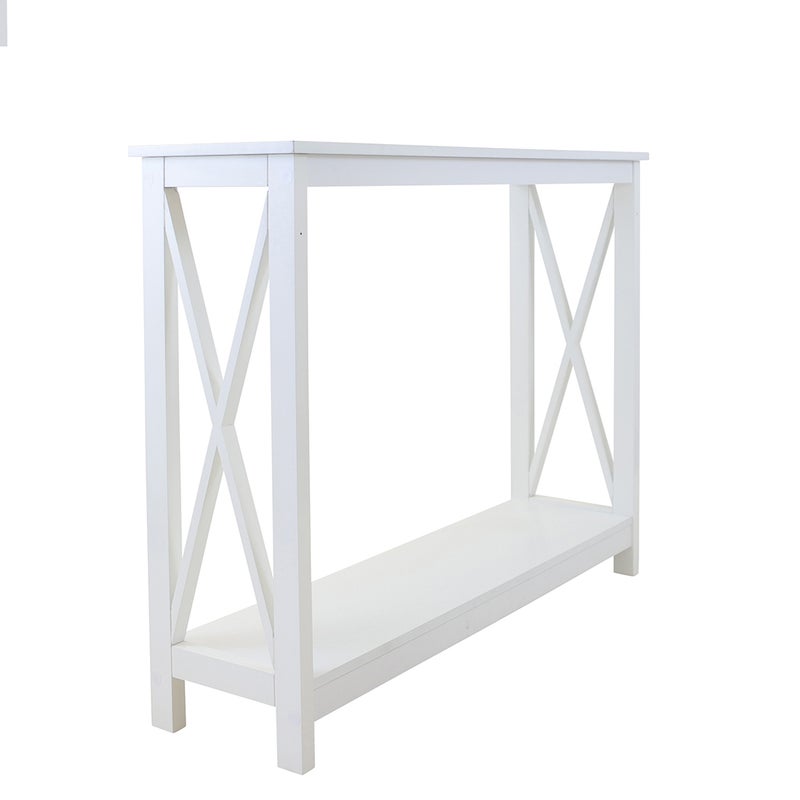 Modern Console Table White Hall Hallway Entry Side Display Stand Desk Furniture Unbranded
