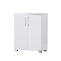 Storage Cabinet Organiser Double Door Shelf Cupboard White Display RRP $229!!