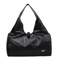 Shoulder Bag with Shoe Storage- Gym - Overnight - Black