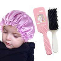 Sleeping Cap and Hair Brush - For Baby/Toddler - Unicorn Print