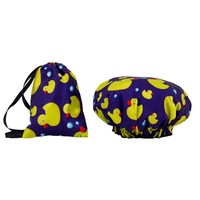 Shower Cap & Drawstring Bag - Duck Print