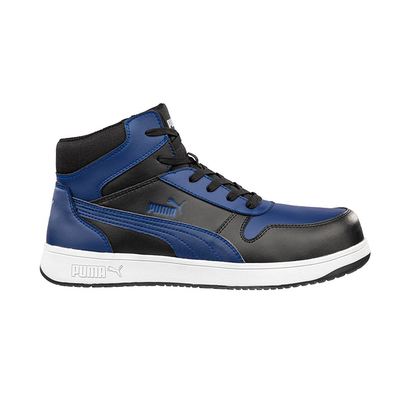 Puma Safety Shoe Frontcourt Mid Boasts (Blue/Black)- 630077  Australia