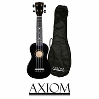 Axiom Spectrum Soprano Ukulele - Black - with Bag