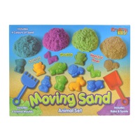 600g Moving Sand With 8pc Animal Accessories