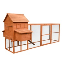 PawHub Extra Large 3.1 Meters Wooden Chicken Coop with run Rabbit Hutch Guinea Pig Ferret Cage