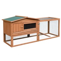 PawHub Rabbit Hutch Chicken Coop Guinea Pig Ferret Quail Cage Hen Run Outdoor D2