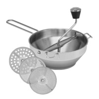 Avanti 19cm Stainless Steel Rotary Food Mill f/Baby Food/Puree Maker w/3 Discs