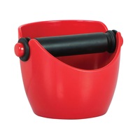 Avanti Red Knock Box Coffee Barista Accessory Compact Grind Tamper Waste