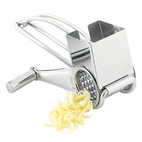 Avanti Manual Stainless Steel Rotary Drum Cheese Grater/Parmesan/Dishwasher Safe