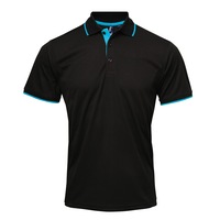 Premier Mens Contrast Coolchecker Polo Shirt