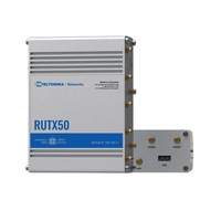 Teltonika RUTX50 - Industrial 5G Router, 5G dual SIM cellular, 5 Gigabit Ethernet ports, dual-band WI-Fi, comes with the RutOS operating system RUTX50000200