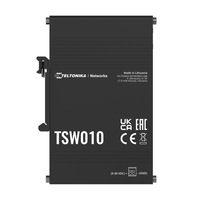 Teltonika TSW010 - DIN Rail Switch, 5x Ethernet ports with speeds of up to 100 Mbps, Integrated DIN rail bracket - PSU excluded (PR3PRAU6) TSW010000000