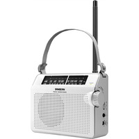 SANGEAN PRD6W Compact AM/FM Analogue Radio White Ac/DC Portable Excellent Reception and