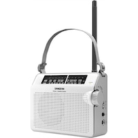 SANGEAN PRD6W Compact AM/FM Analogue Radio White Ac/DC Portable Excellent Reception and