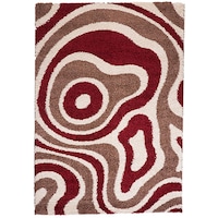 Cabana 891 Taupe-Red Rug 160x230cm