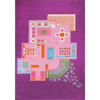 Doll House Play Rug 90x130cm