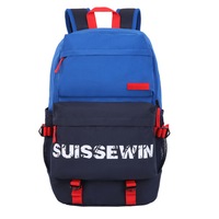 SUISSEWIN Swiss waterproof Daily Backpack Kids School backpack Travel Shoulder Bag SNK17010 Blue