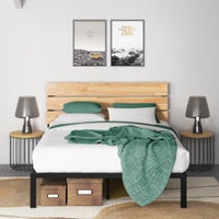 Zinus Sonoma Industrial Wood & Metal Bed Frame