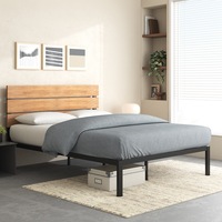 Zinus Classic Wood & Metal Bed Frame Double & Queen