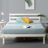 Zinus Bed Frame White Solid Wood (Double  Queen Size)
