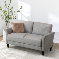 Zinus Jackie 2 Seater Sofa - Fabric Light Grey