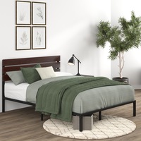 Zinus Figari Bamboo and Metal Bed Frame Single, Double & Queen Size
