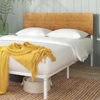 Zinus Bed Frame Figari Bamboo & Metal White Single, Double & Queen