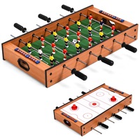 Costway 2-1N-1 Foosball Soccer Table Air Hockey Tabletop Football Shoot Game Family Party Indoor Fun Gift