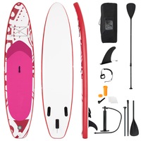 Costway 325X75X15cm Inflatable Stand Up Paddle Board 10.5' SUP Surfboard Kayak W/Adjustable Paddle&Packbag  Outdoor Surfing Yoga Fishing