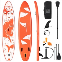 Costway 11' Inflatable stand up paddle board Set SUP surfboard paddleboard kayak 335x75x15cm