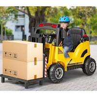 Costway 12V Kids Ride On Car Electric Forklift Truck Toy Birthday Gifts w/Remote&Music Yellow