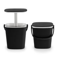 Costway 15L Portable Ice Box Beverage Cooler Bar Bucket Outdoor Furniture Patio Poolside Black