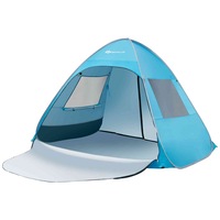 Costway 4 Person Pop-up Beach Tent Foldable Sun Shade Shelter Camping Tent Family Sleeping Bag Hiking Picnic