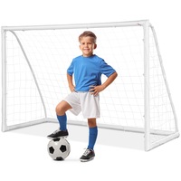 Costway Portable UPVC Soccer Football Goal Net Quick Set-up for Kids Youth Outdoor Sports Training Practice Backyard