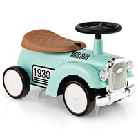 Costway Baby Foot to Floor Riding Car Retro Kids Ride On Toy kid Walker Vehicle w/Storage & EVA Wheels Birthday Gift Green