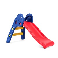 Costway Folding Kids Slide Indoor Outdoor Playground Toy Garden Living Room
