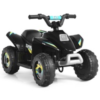 Costway Kids Ride on ATV Toy 6V Battery Powered Quad Car Vehicle Motorized Vehicle Black