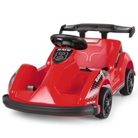 Costway Kids Ride On Car Electric Race Truck Toy Remote Control Go-kart kidren Gift w/Music Red