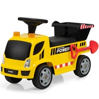 Costway Kids Ride On Truck Toddler Push Toy Car Outdoor Vehicle Toys w/Music&Headlights Yellow