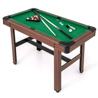 Costway Pool Table Snooker Table Billiard Table w/ Full Accessories Home Game Table Blue