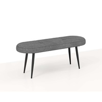 Costway Upholstered Entryway Bench Shoe Bench End of Bed Bench Hallway Bedroom Grey