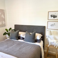 Club Santorini Newport Cotton Bedhead in Charcoal